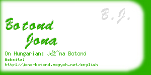 botond jona business card